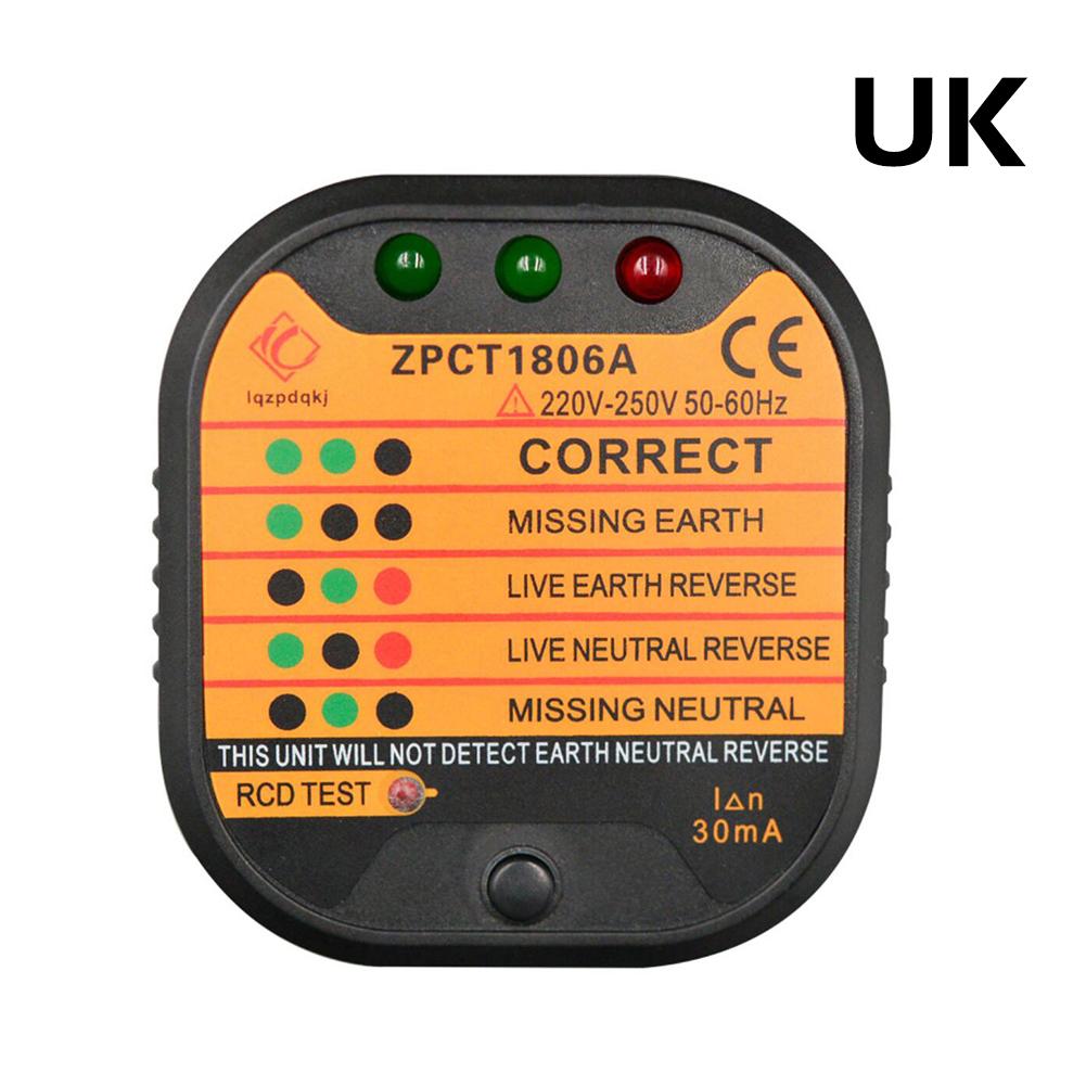Electric Socket Tester Power Socket Wiring Detection Wall Plug Breaker Finder Detector Circuit Breaker Auto Finders Instruments: UK