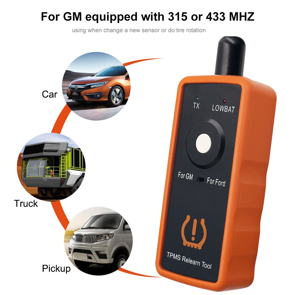 Tire Reset Tool For Tire Activation Tool EL-50448 EL50449 TPMS 50448 2in1 Auto Tire Pressure Monitor Sensor Tool