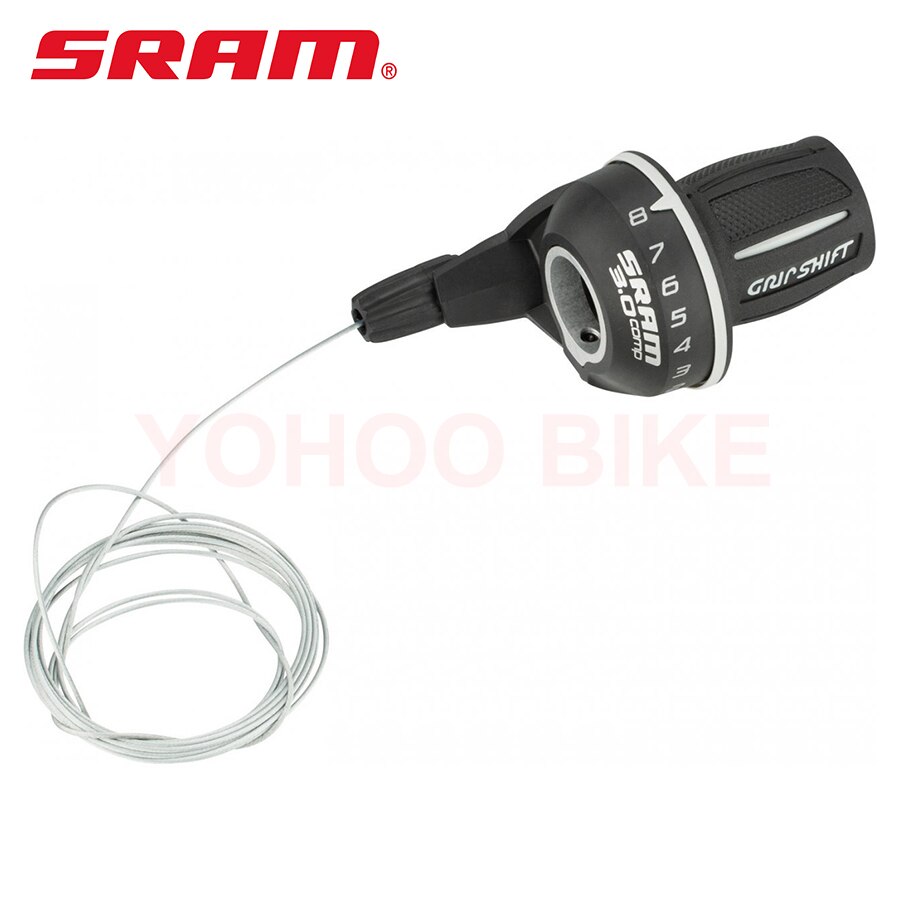 Sram 3.0 Twist Shifter 8 Speed Rear Grip Shift 1:1 Actuation Ratio for mtb mountain bike rear derailleurs bike parts