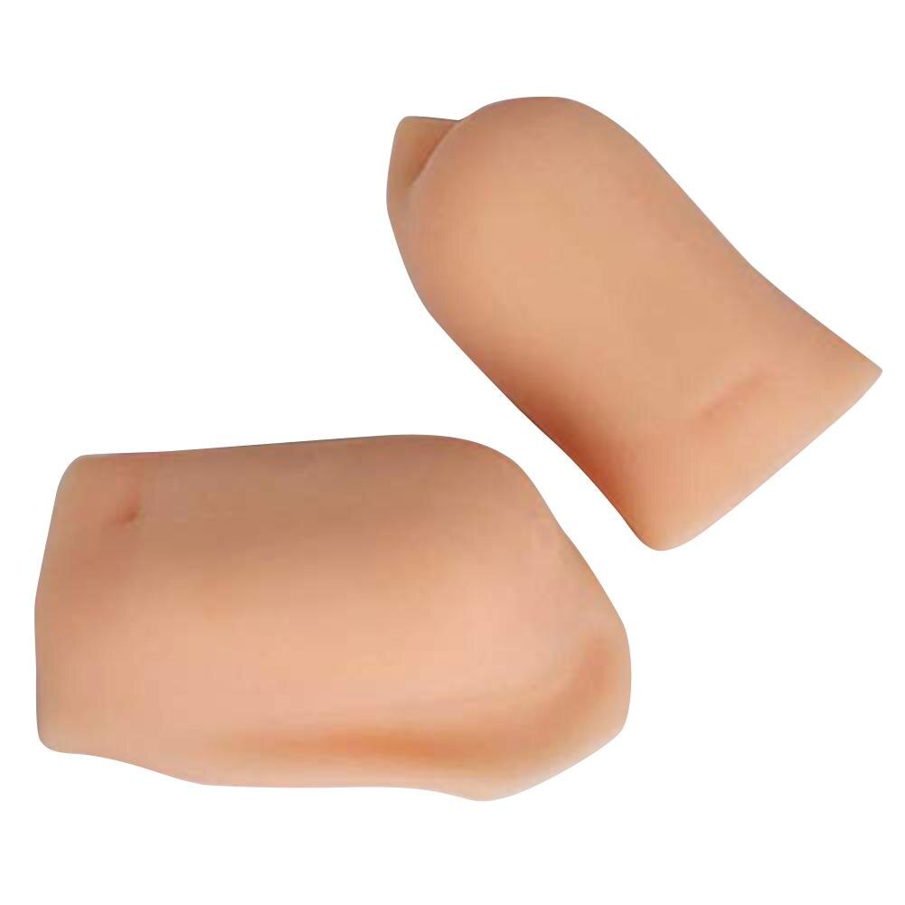 1 par unisex usynlig højde løftning øge silikone fodsokker indlægssåler: 4cm lyserøde