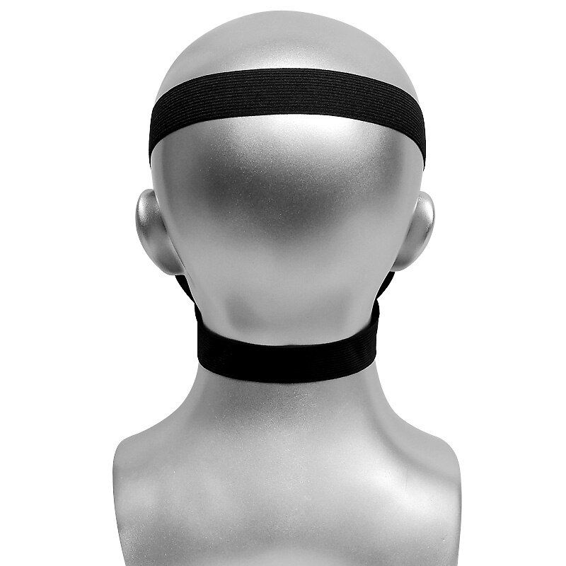 Sort fest punk maske med nitte pu læder maske tryk mænd kvinder hip hop masker bar scene performance masker