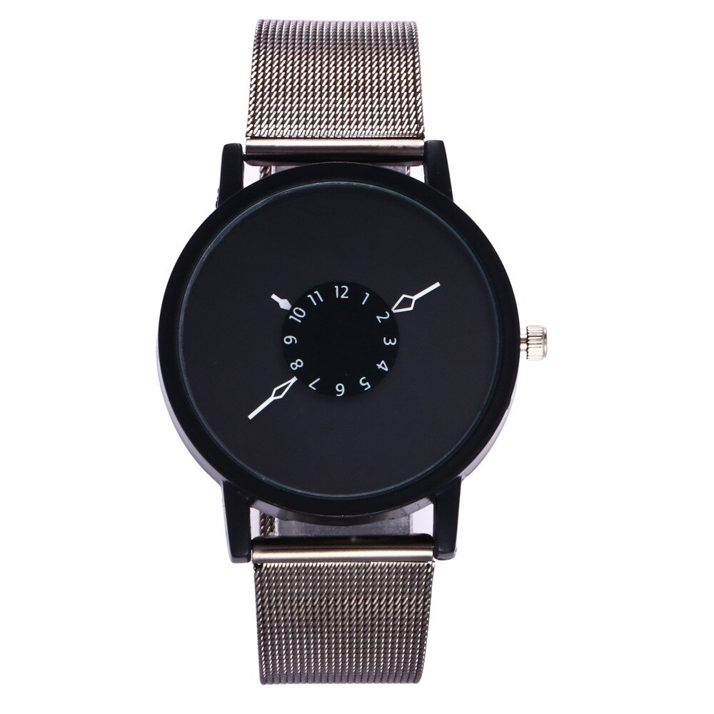 Verkoop Mode Vrouwen Mannen Unsex Minnaar Mesh Staal Polshorloge Populaire Stijl Quartz Horloges Casual Unieke