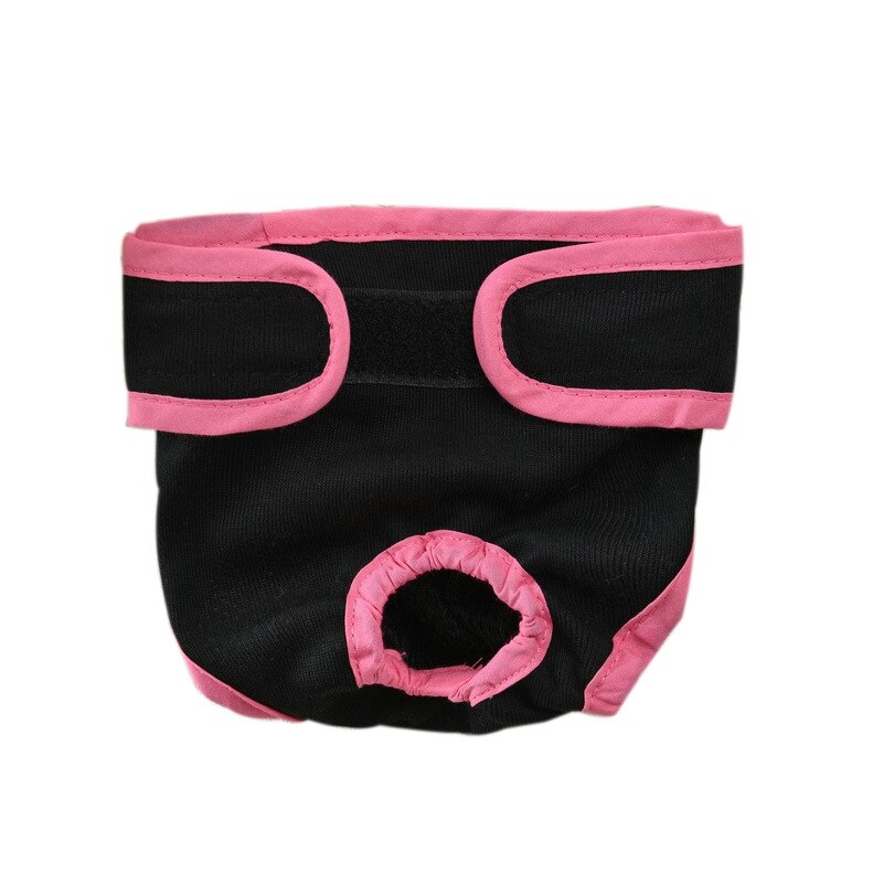Dogs Diaper Panties Reusable Pet Physiological Underwear Shorts Washable Female Dog Sanitary Shorts Pet Sanitary Supplies: Black Pet diaper / 2M