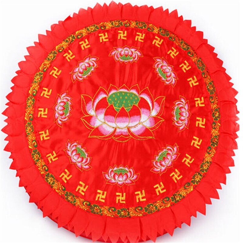 Buddhist Supplies Futon Kuhon Lotus Meditation Mat Handmade Embroidery Lotus Worship Buddha Mat Yoga Mat Temple Decoration