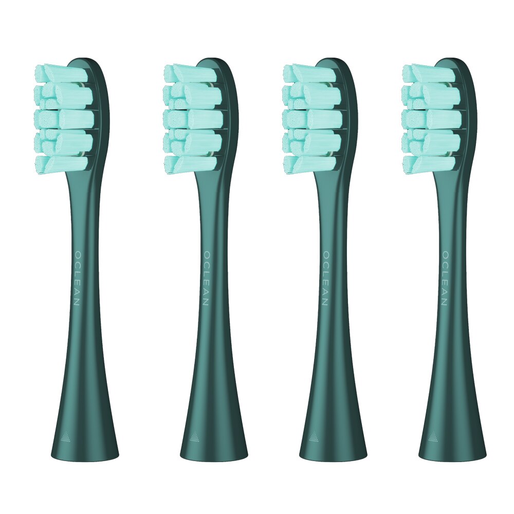 Oclean X Pro/ X / One/ ZI-cabezales de repuesto para cepillo de dientes eléctrico, Sónico, automático, Limpieza Profunda, 2 uds.: 4PCS Green