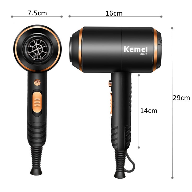 Kemei 8896 ionisch Haar Trockner 3 in 1 Starke Leistung 4000w Fön Elektrische 210-240v Professionelle friseur Ausrügestochen