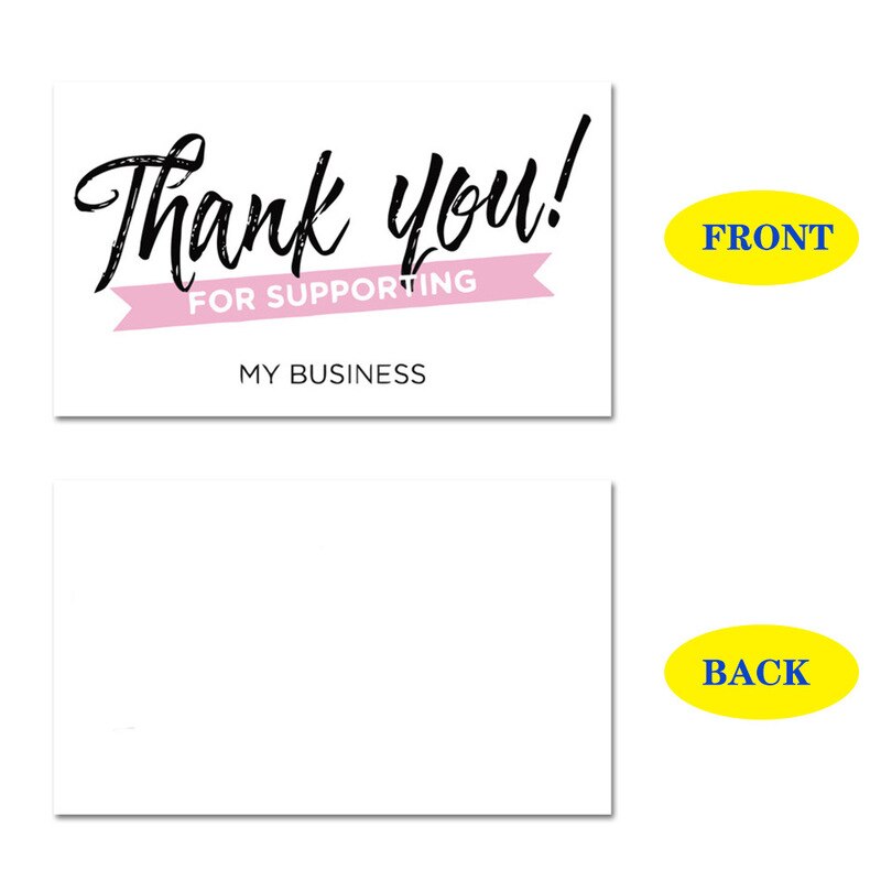 30 Pcs White Thank You Card Thank You For Your Ord Grandado 3152