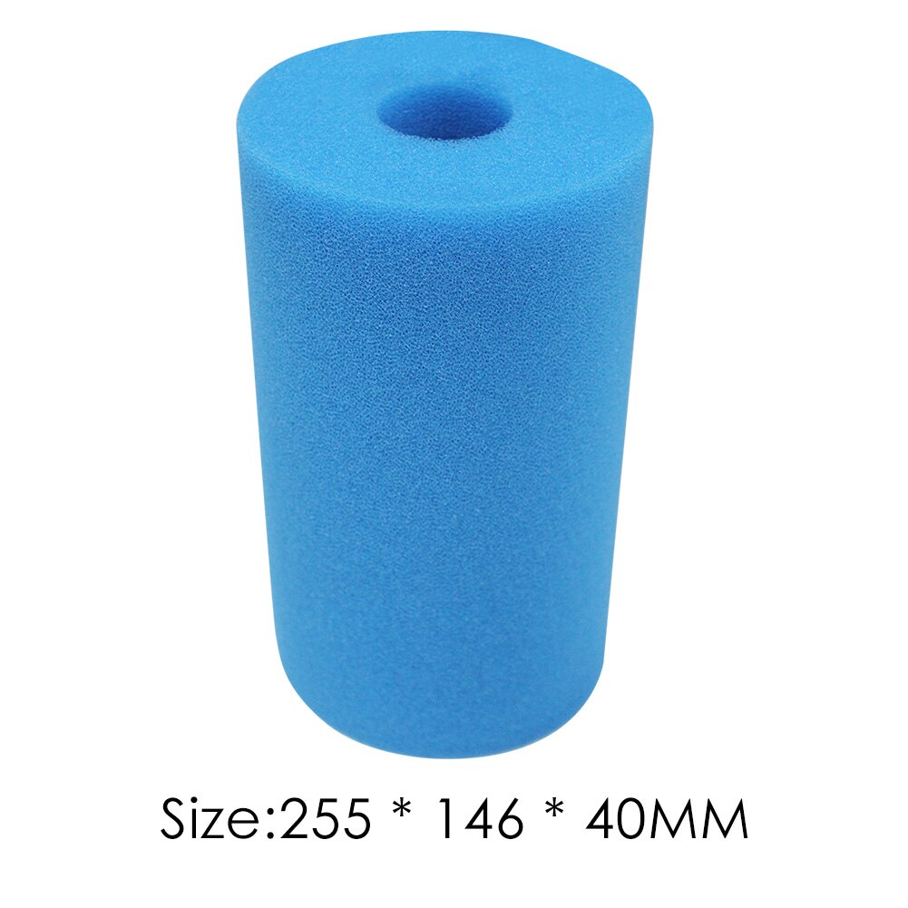 Intex B Washable Foam Filter Sponge Cartridge Swimming Pool Reusable Sponge Roll Easy Carrying Swimming Durable Parts: Blue