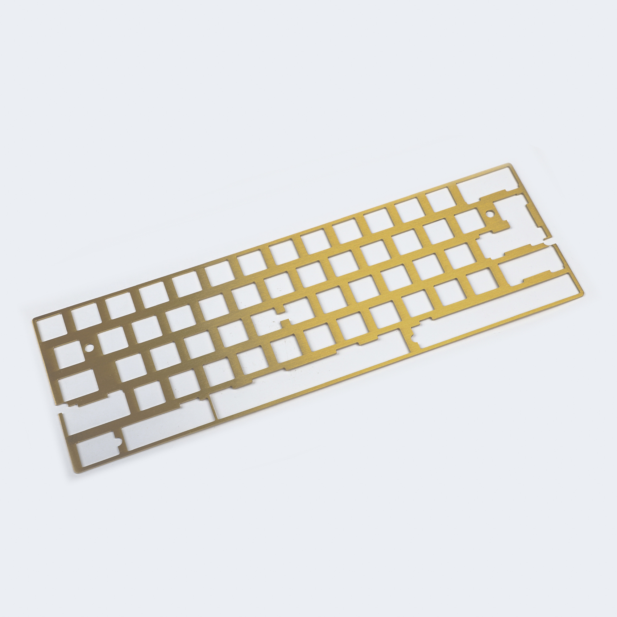 60% 61 64 Minila Universal Aluminum Brass Steel Positioning Board Plate For DZ60 GH60 XD64 Bface YD64MQ DIY Mechanical Keyboard: Yellow