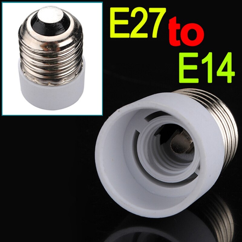 E27 om E14 Fitting Light Bulb Lamp Adapter Converter