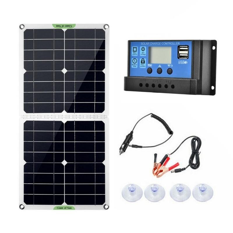 100W Solar Panel Solar Battery 18V/12V/9V/6V Solar Controller Battery Controller Regulator Solar Car Charger Panel Flow Cha W1Z3