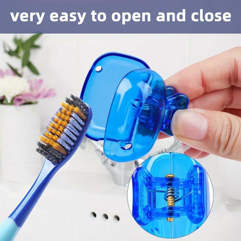 10/4/2 Uds. Fundas para cabezales de cepillo de dientes de viaje, tapa protectora para cepillo de dientes, funda protectora portátil con Clip de plástico para el hogar