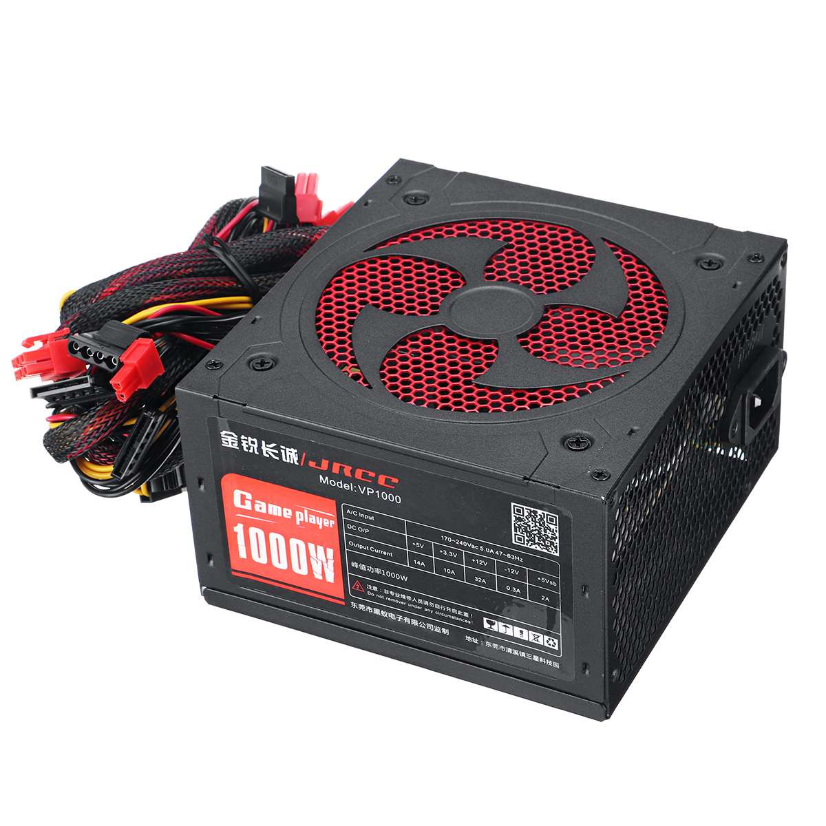 1000W Power Supply PFC Silent Fan ATX 20pin 12V PC Computer SATA Gaming PC Power Supply For Intel AMD Computer Black