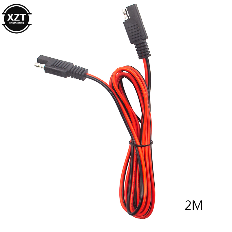 1M/2M 10A Maschio a Femmina Cavo di Prolunga SAE a SAE Disconnessione Rapida Cablaggio Connettore SAE Rame Puro 0,75 Quadrato: Rosso