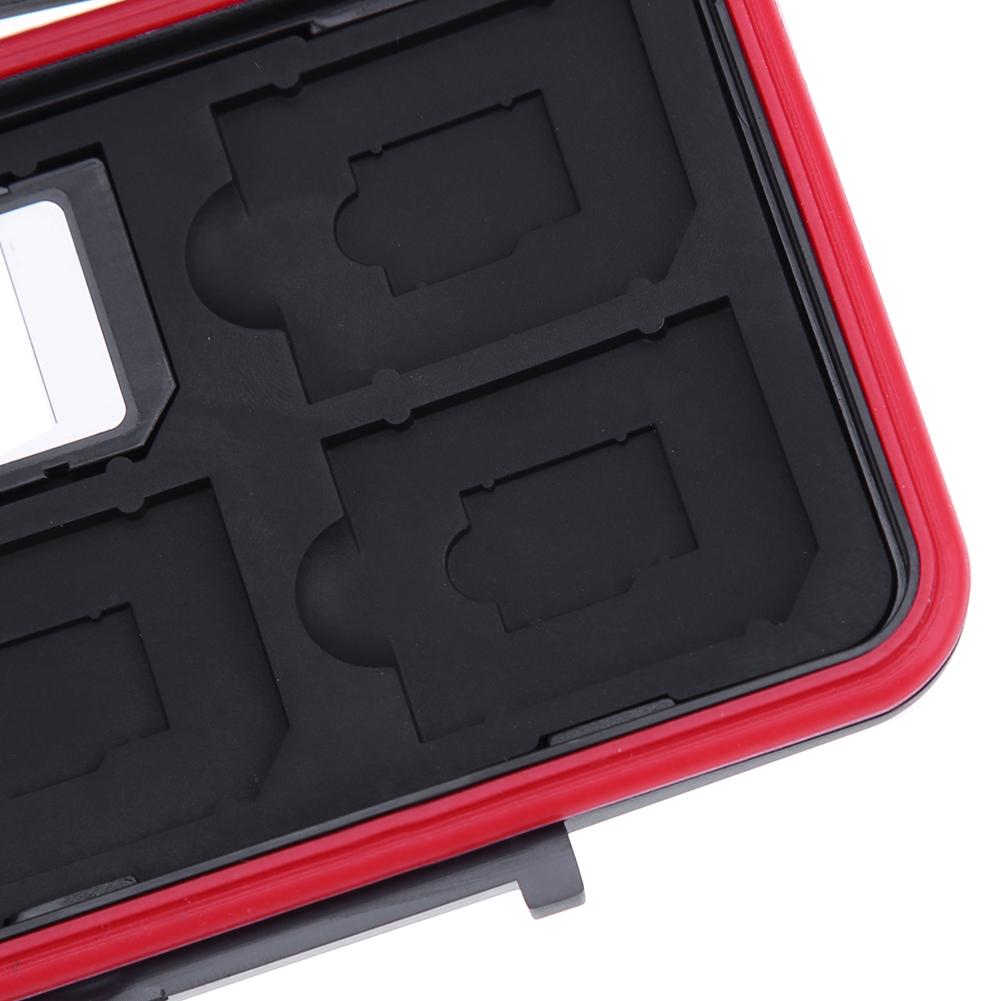 CX1709 Multi-grid Waterproof Memory Card Case All in One 12SD+12TF Card Holder Storage Container For SD TF Protector Storage Box