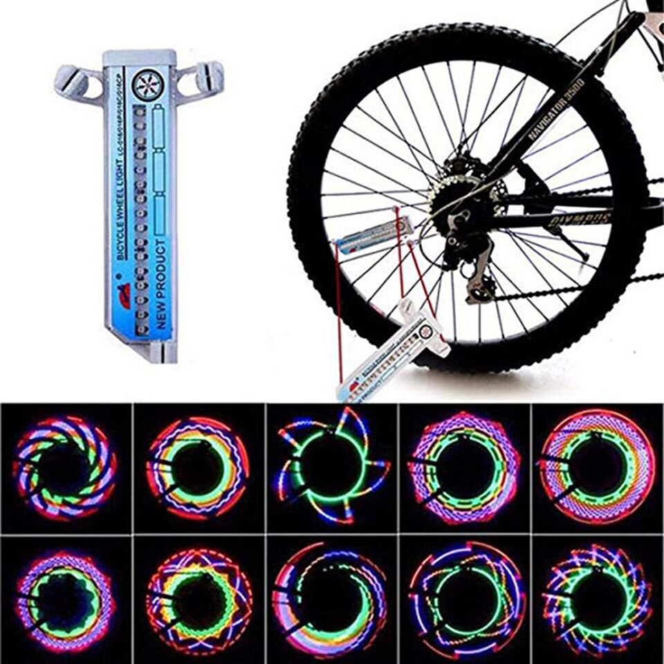 Gobygo Fiets Motorfiets Bike Tyre Wiel Lichten 32 Led Flash Spoke Light Lamp Outdoor Fietsen Verlichting Voor 24 Inches wiel