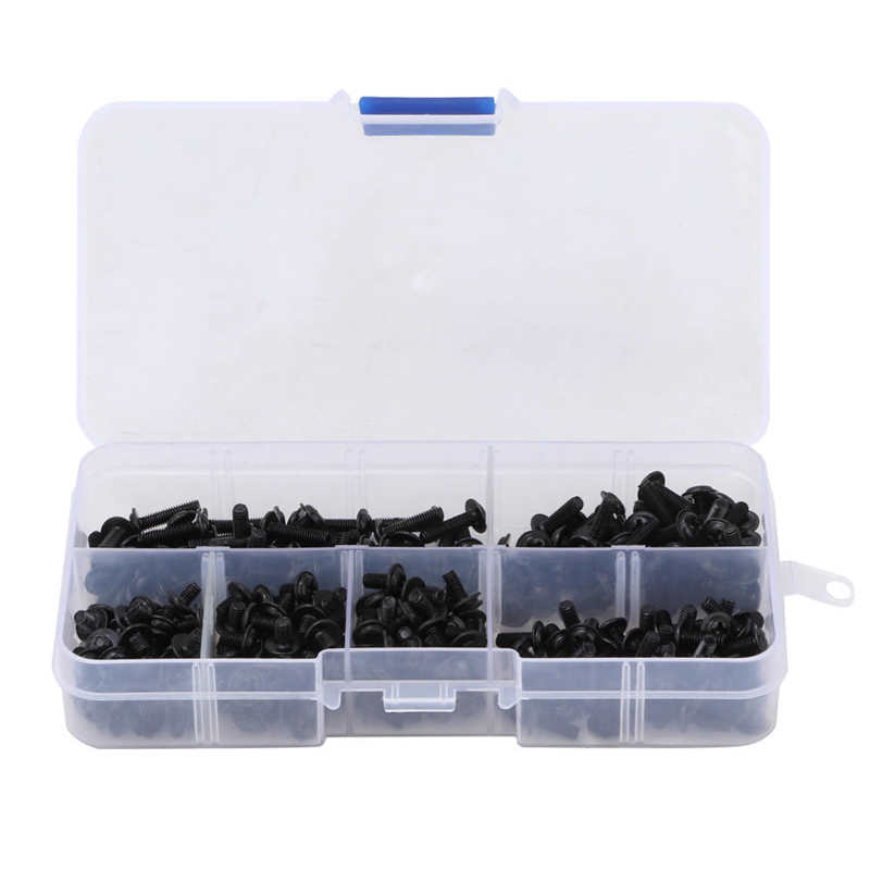 M3 Cross Round Head Screws Carbon Steel Screw Screw Assortment Set Washer Set Screw