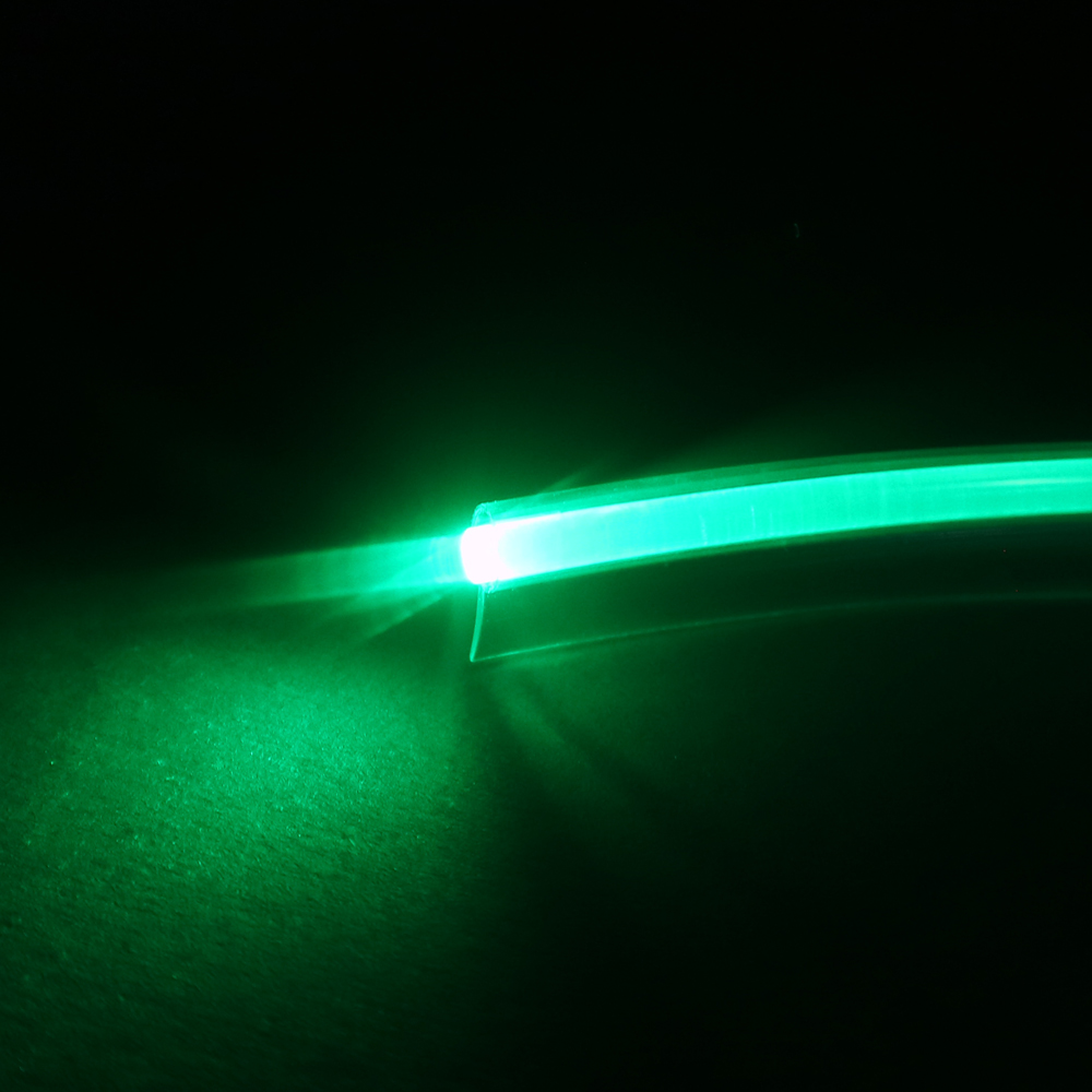 2.5mm/3mm/3.5 mm 4mm/5mm/6mm/7mm fiberoptisk rør med skjørt og fiberoptisk kabel til romtrinn bilinnredning
