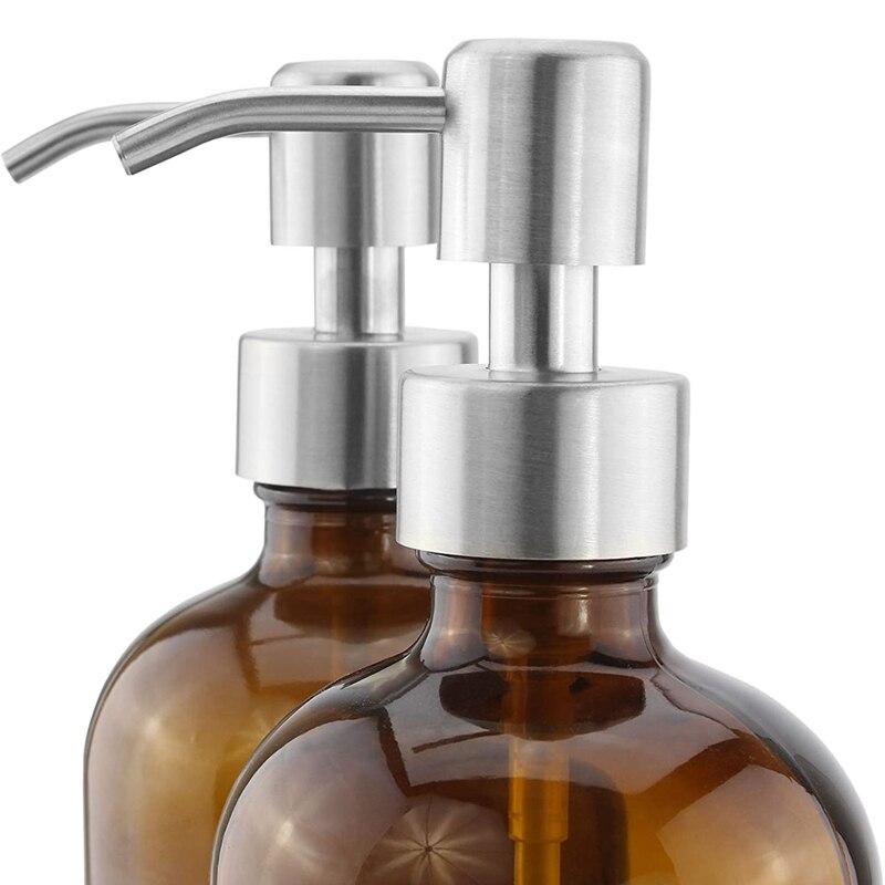 Stainless Steel Replacement Lotion Pump Parts, Soap Dispenser Pressing Head, Suitable for 6 Packs of 28/400 Neck Bottles