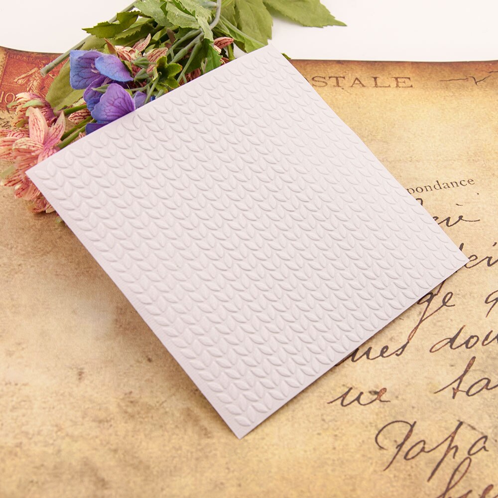 Leaves DIY Embossing Folder Stencils Template Plastic Scrapbooking Card Photo Album Decoration for Clipbook Blessing Card