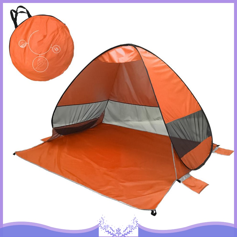 Tienda para playa y exteriores, refugio solar automático, protección UV, alfombra para suelo, hamaca a prueba de humedad, refugio para Camping, Picnic, a prueba de lluvia