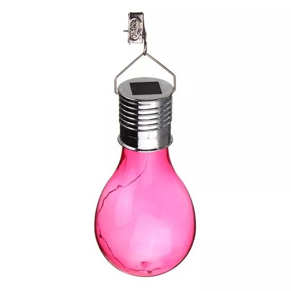 Zonne-energie Camping Opknoping lampen Outdoor Waterdichte LED Zonne-verlichting Lamp voor Tuin Yard Decoratie: Rood