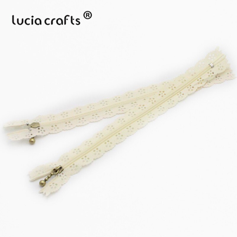 Lucia Ambachten 20 Cm Nylon Coil Mooie Kant Ritsen Voor Diy Bag Tailor Riool Craft Retail J0301