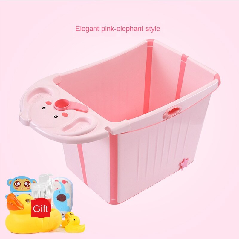Bañera infantil plegable para niños, Cubo de baño de gran tamaño, caja para el hogar, barril de baño para bebés