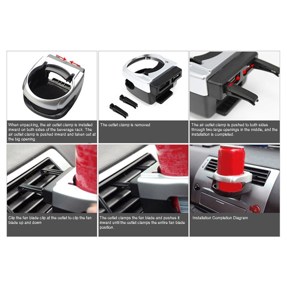 Air Vent Cup Holder Universal Car Vehicle Air Vent Mount Plastic Drink Cup Bottle Holder Bracket car accessories interior