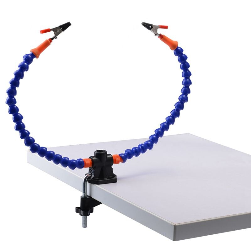 Flexible Helping Hands, Third Hand, Soldering Iron Accessory Tool Kits (Two Flexible Unusual Arms, 5cm Pinch Clip Adjustable