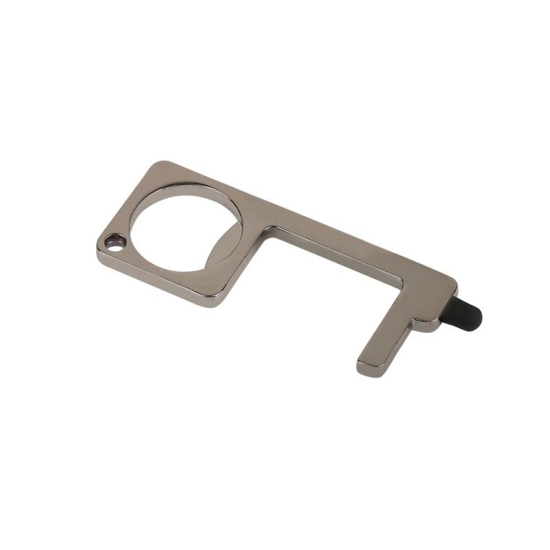 No Touch Open Door, Door Opener, Mini Self-Cleaning Reusable Handle Tools Press Elevator Button Gereedschap Hand Stick Outdoor: Gray