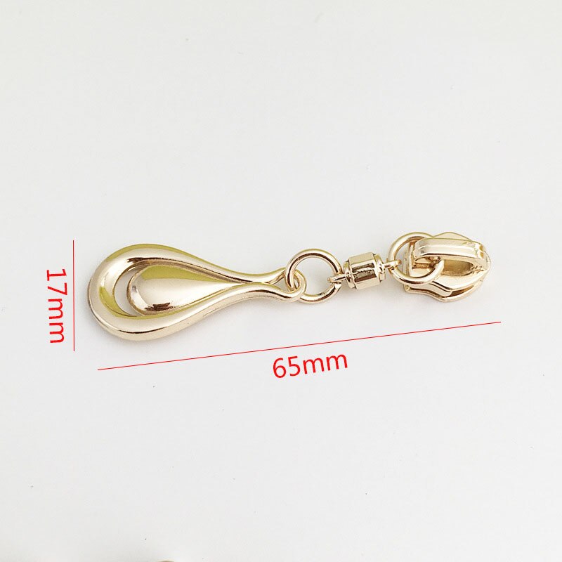 5 pièces 5 # fermeture métallique pour fermetures à glissière en Nylon sac vêtements Zipps tête tire Zip Kits de réparation bricolage accessoires de couture: No1