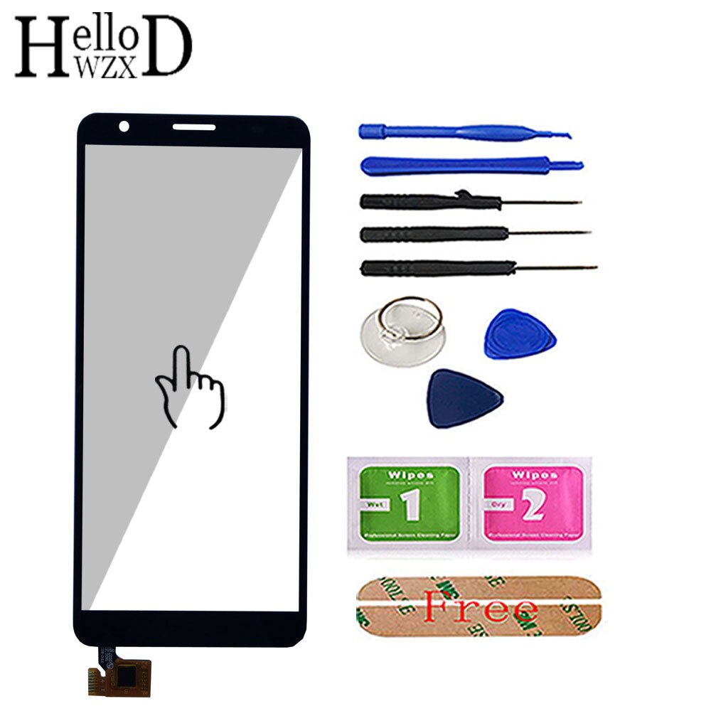 Mobiele Touch Screen Voor Zte Blade A5 Touch Screen Digitizer Vergadering Voor Zte A5 Telefoon Sensor Lens Spare onderdelen Gereedschappen: Black With Tools