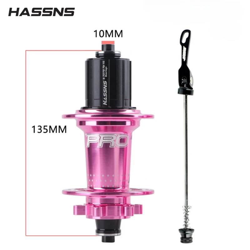 HASSNS PRO7 Bicycle Hub 7/8/9/10/11/12 Speed 6 Pawl Disc Brake Hubs 32 Holes Mountain MTB Bike For SHIMANO HG: Dark Grey