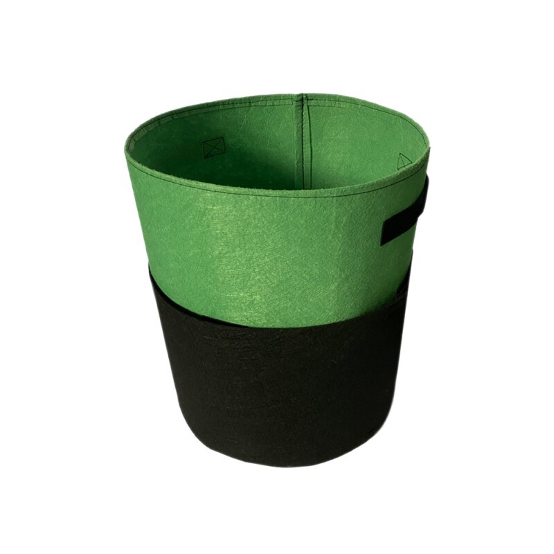 Bolsa de cultivo de patatas de 7/10 galones, maceta de jardín de tela no tejida de fieltro, bolsas de cultivo de verduras para invernadero con visualización de 360 °: D / 10 Gallon