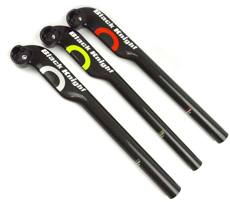 Noir knight AERO fibre de carbone route vélo tige de selle vtt vélo tige de selle offset 5mm 25mm carbone cyclisme pièces 31.6/30.8/27.2 MM