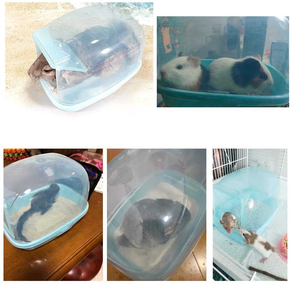 Chinchilla – bain sec hérisson, salle de sable, Sauna, toilettes, salle de douche, petit Animal, maison de bain, poussière d'écureuil, bain pour animaux de compagnie, salle de bain