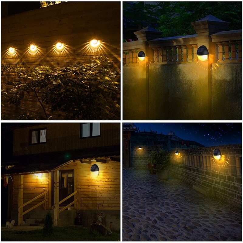 Led Solar Tuinverlichting, Zonne Decoratieve Tuinverlichting, Waterdichte Draadloze Outdoor Licht Voor Tuin, Hek, warm Wit