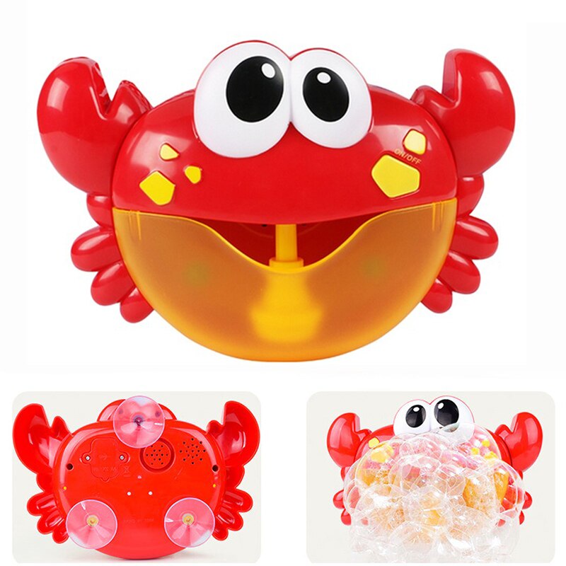 Krabben Bubble Machine Muziek Babybadje Speelgoed Bad Zeep Machine Automatische Bubble Maker Baby Badkamer Grappig Speelgoed Voor Kinderen