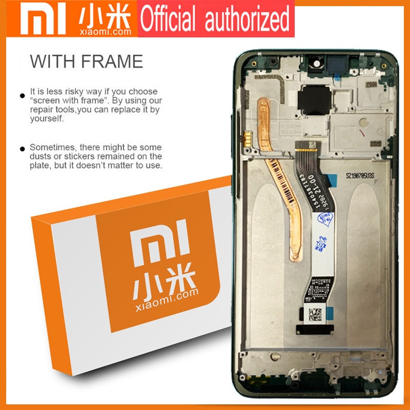 Originele 6.53 ''Display Met Frame Voor Xiaomi Redmi Note 8 Pro Lcd-scherm Touch Digitizer Redmi Note8 Pro reparatie Onderdelen