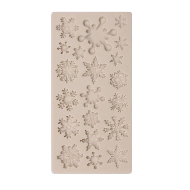 1PC Siliconen Sneeuwvlok Patroon Huishouden Taart Decoratie Mold DIY Keuken Bakvorm