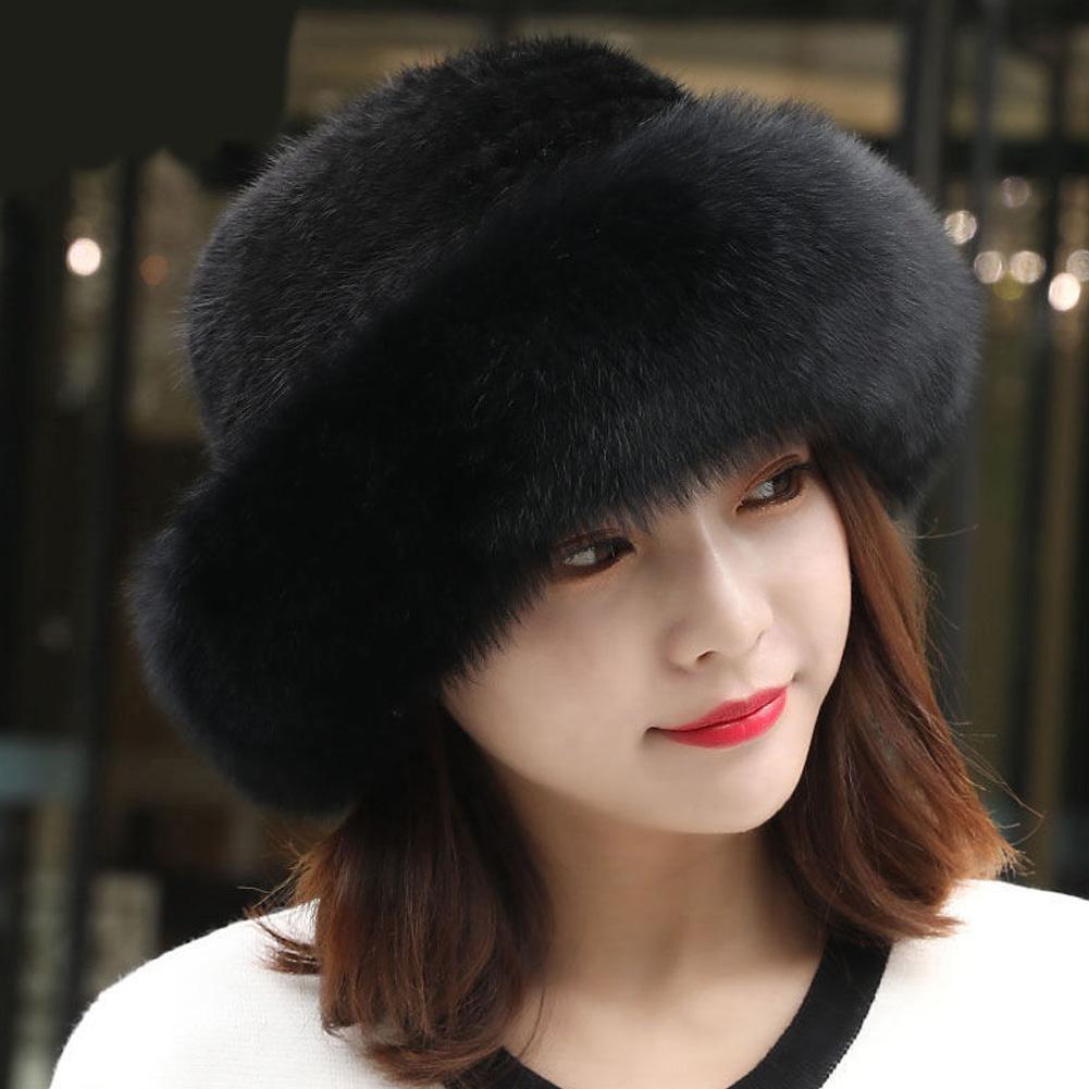 Winter Women Hat Soft Fluffy Faux Fur Hats Thicken Warm Hat Thick Beret Ladies Hat Winter Headgear