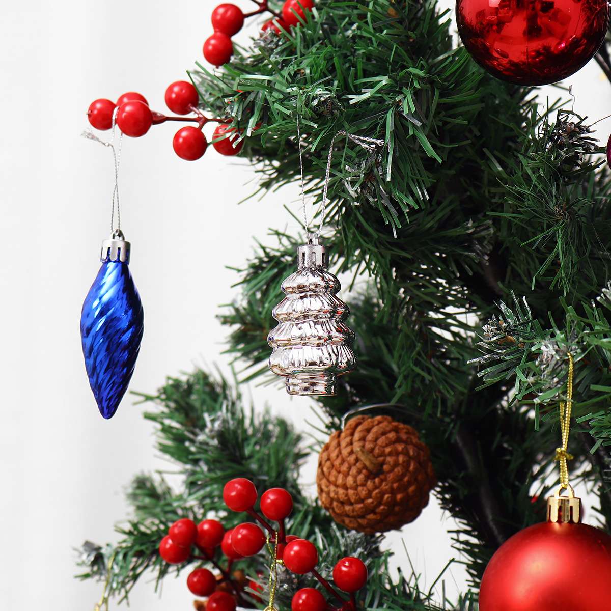 30 stk 5 cm julekugler julepynt glitter juletræspynt jul til hjem palline natale dekor xmas
