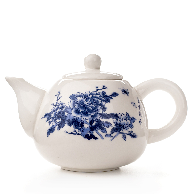Keramik Teekannen Yixing Teekanne Weiß Porzellan Tee Setzt Chinesische teekanne Einzigartige Wasserkocher Kung Fu Teaset Infuser China Tee Tassen D001: 4