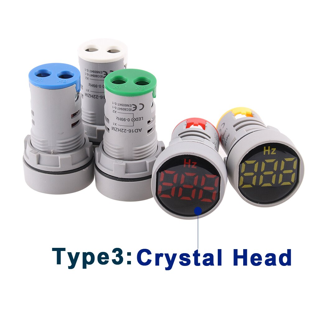 5 farbe 3 stil Digital Display Strom Hertz meter 0-99Hz Frequenz meter anzeige licht AC meter Rot gelb Grün Weiß