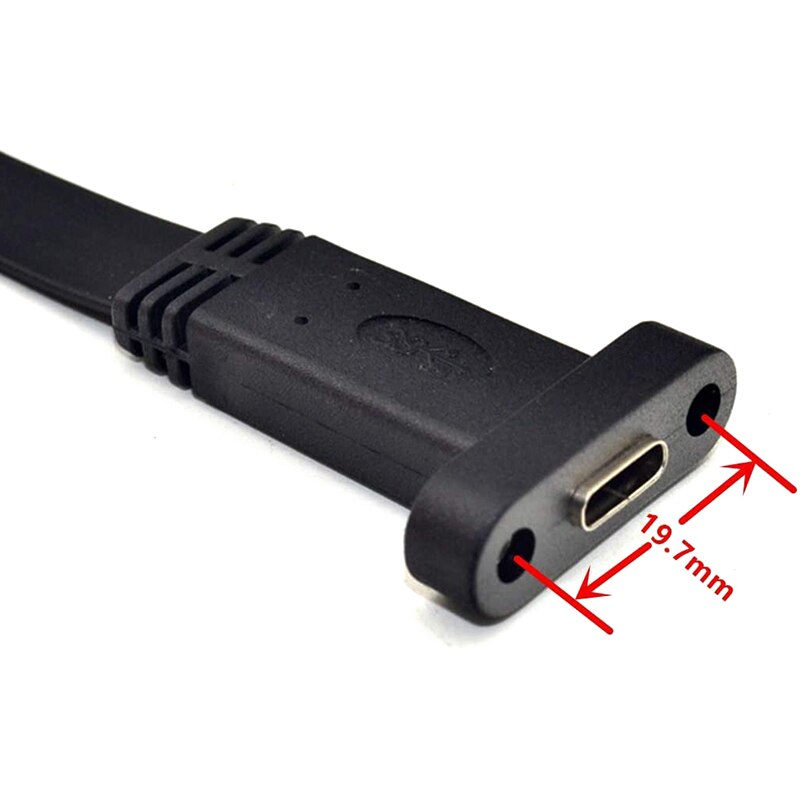 USB-C Panel Kabel Mount Moederbord Header Extension Adapter, Voorpaneel Verlengkabel Voor Interne 3.1 10G Gen2 20Pin