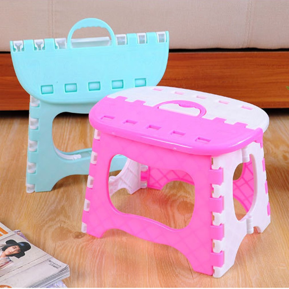 Portable Folding Stool Children Stool Plastic Outdoor Chair Bench for Fishing Camping Hiking Beach Picnic BBQ