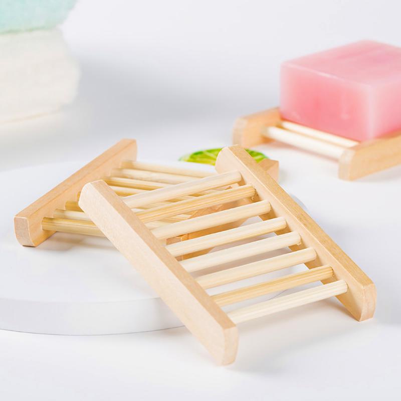 Natuurlijke Hout Zeep Lade Houder Schotel Opslag Bad Douche Plaat Thuis Wassen Zeep Houder Organizer Tray Badkamer Draagbare Zeepbakjes