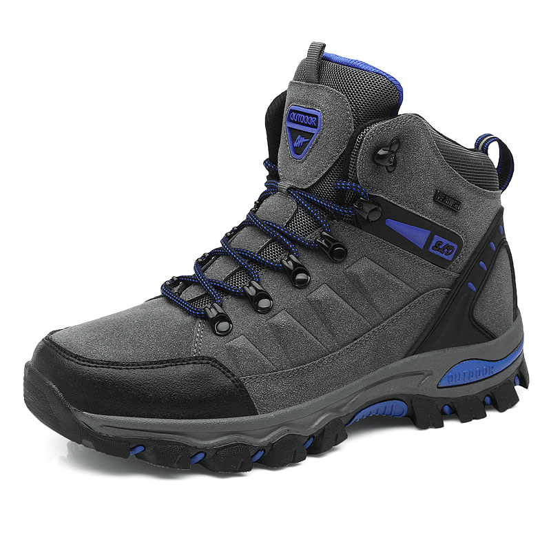 Männer Stiefel Männer Wanderschuhe draussen Arbeitsschuhe Anti Pannensichere Sicherheit Mann Anti Unterhose Turnschuhe Paare Stiefeletten für Frauen: Grau / 44