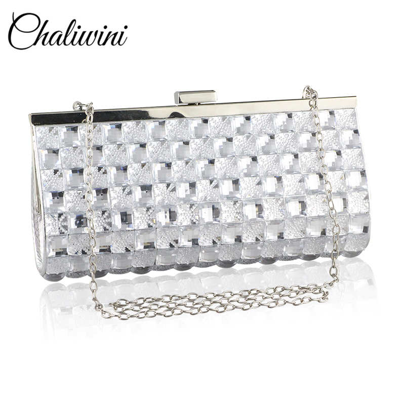 Vrouwen Gold Clutch Tassen Set Vijzel Diamant Vrouwen Avondtasje Vrouwen Schoudertassen Crossbody Keten Handtassen Voor Dress Party Bag